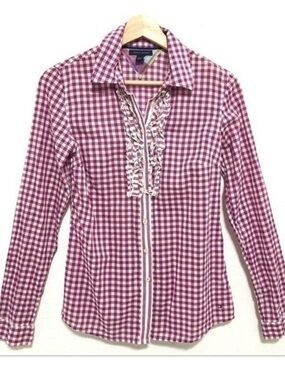 Tommy Hilfiger Pink purple Gingham Shirt